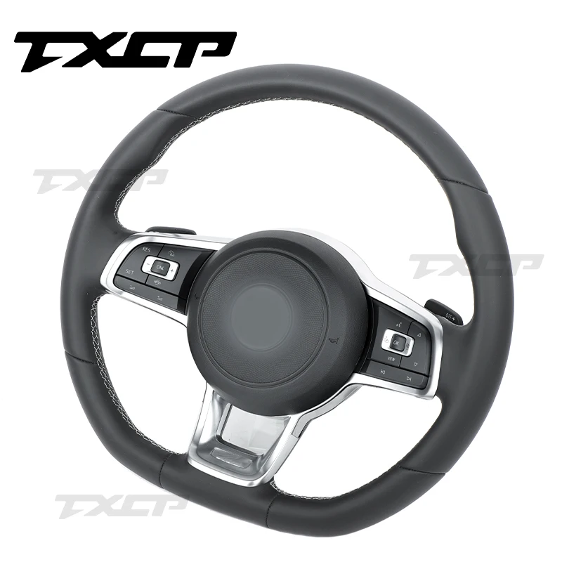 Подходит для Volkswagen MK7 MK6 Golf7 Polo CC Jetta Tiguan GTI R полностью кожаный руль