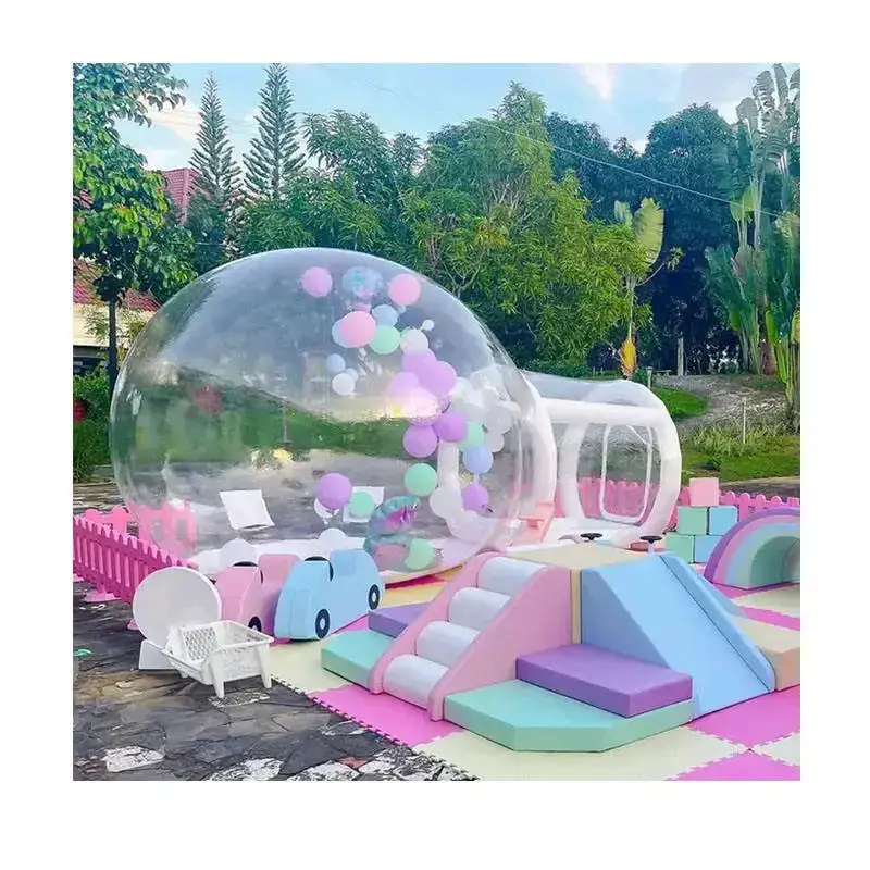 Giant Clear Crystal Igloo Dome Bubble Tent Transparent Inflatable Balloons House