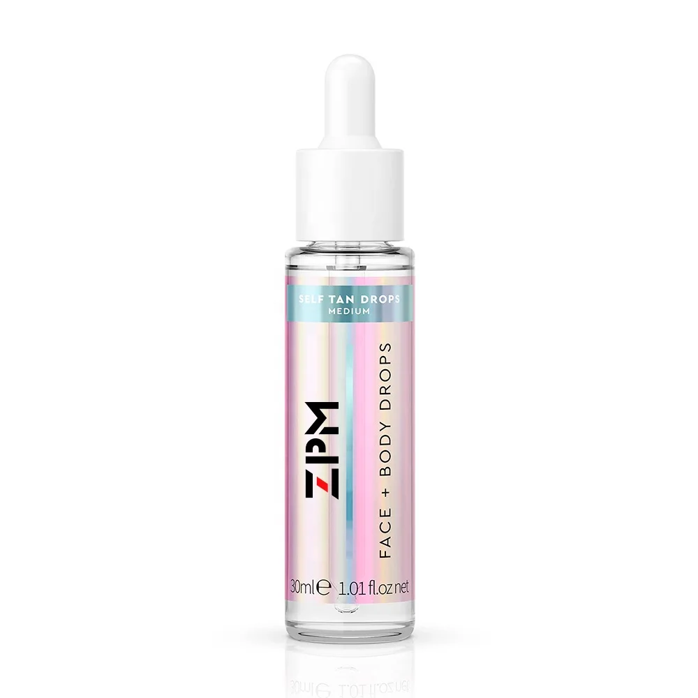 ZPM OEM/ODM Private Label Long Lasting Tanning Serum Make Skin Glow And Moisturizing Self Tan Drops Ultra Dark