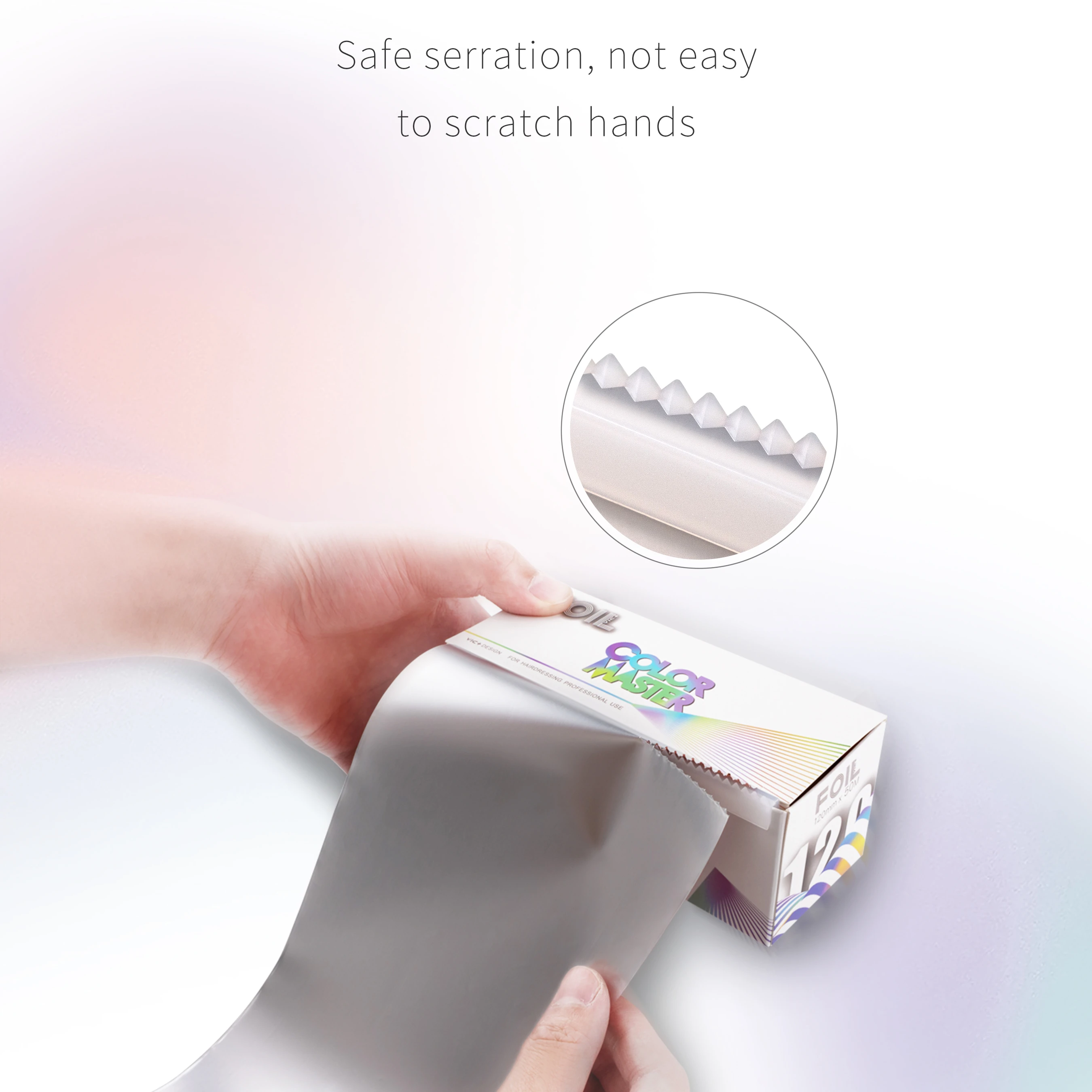 Vic  smooth foil roll 1 Rolls Aluminium Hair Color Pre Cut Hair Foils Soft Silver Custom OEM Golden Style Temper Origin Roll