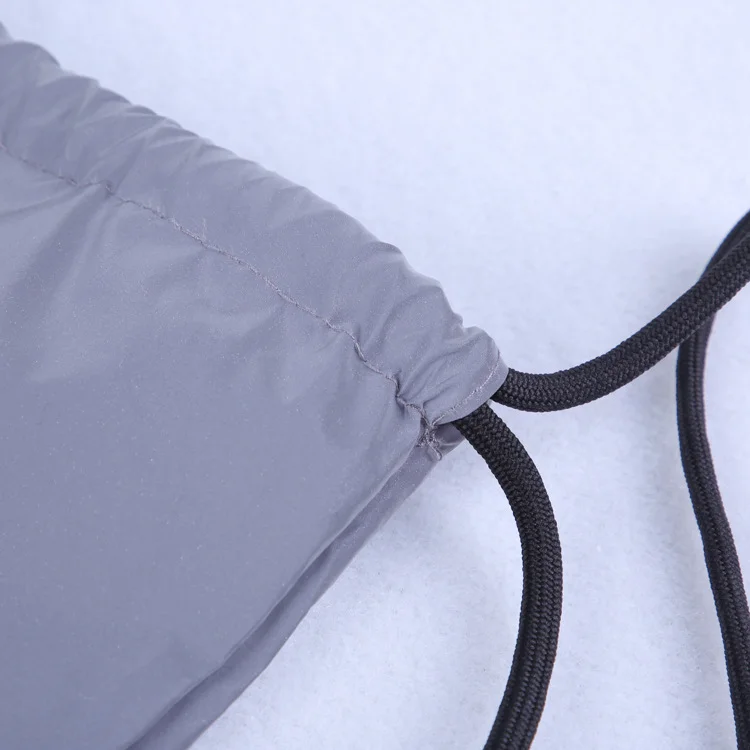 Newly Travel Outdoor Camping Hiking Reflective drawstring bag Shoes bag promotion shopping bag