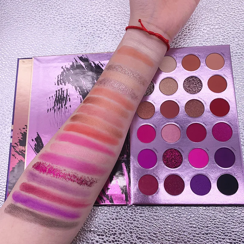 72 Color Vegan Eyeshadow Book Palette Private Label High Pigment Shimmer Glitter Matte Eyeshadow Palette