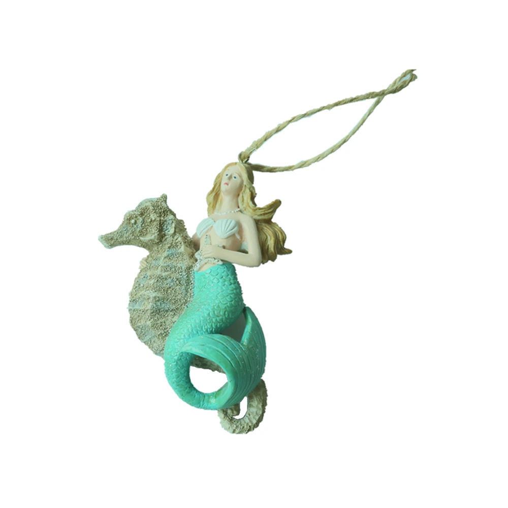 Fairy Garden Resin Craft Cartoon Princess Figurine with Blue Skirt Polyresin Princess Statue