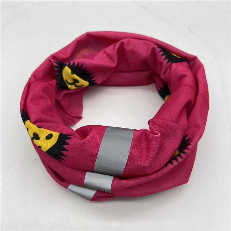 
New arrival muti-functional bandanna seamless neck scarf tube head-wear magic bandanna with reflective stripe 