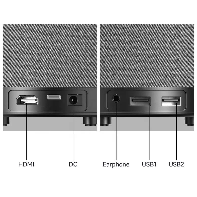 CAIWEI 4K 720P 450 ANSI Projector Smart Android 9.0 Projectors Mobile Home Theater Projectors for Entertainment