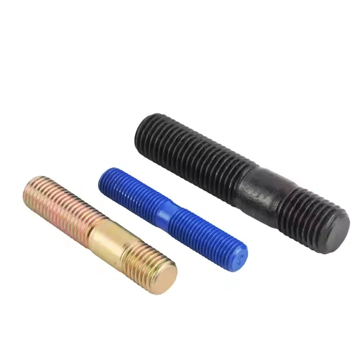 Black double end Thread rod - a320 L7 L43 L71 A193 B7 B16 Stud bolt C/W hex nuts 2H a320 Gr7M ceramic PTFE