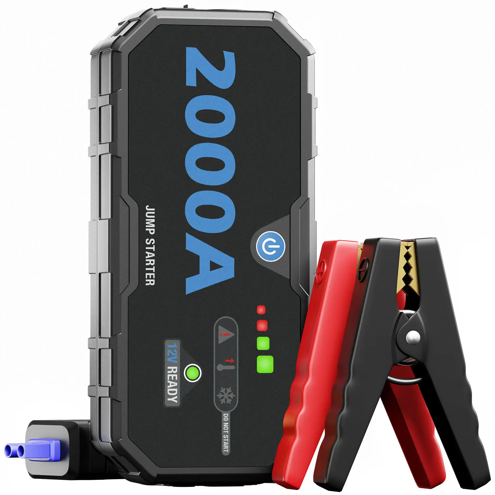 Multifunction 12V Jump Starter And Power Bank 2000A Battery Booster Car Jump Starter Car Jump Starter With Wireless Charger