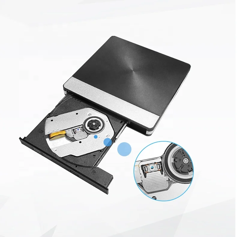  USB 3 0 Тип лотка 12 7 мм Портативный usb внешний CD DVD привод