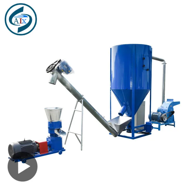 simple animal feed machine hot-sela in South Africa chicken pig goat sheep feed make milling