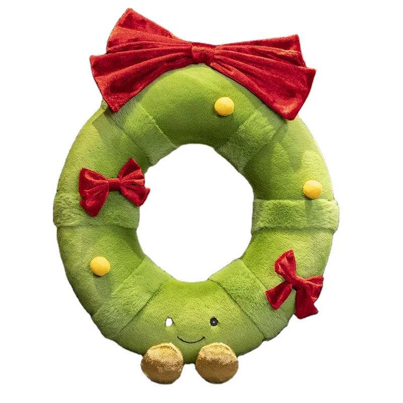 Custom newest Christmas wreath doll Living room sofa cushion bed wedge pillow toy pillows
