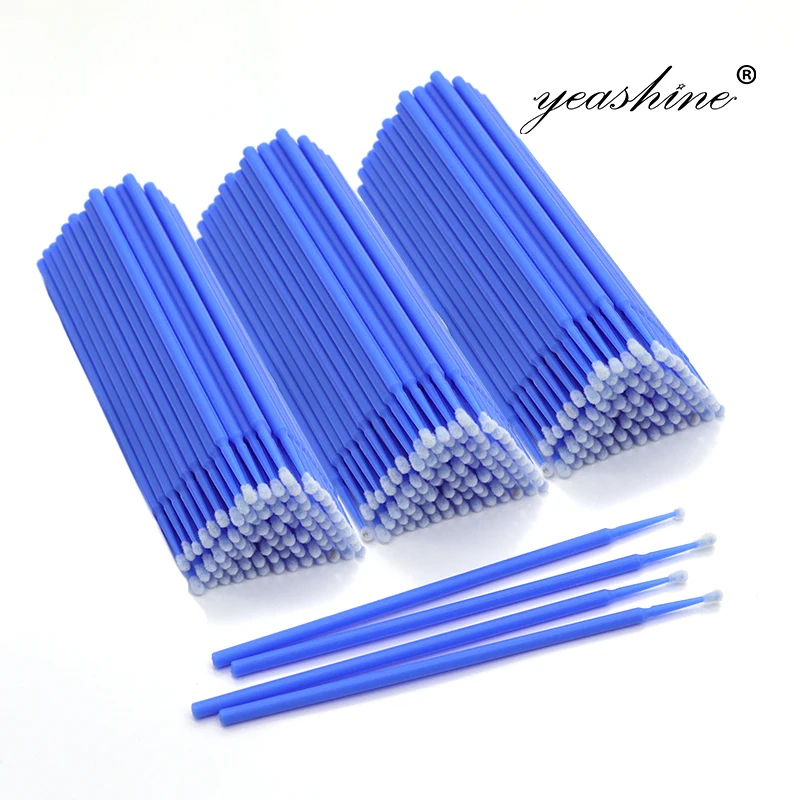 Lash Microfiber Applicator Micro Fiber Wands Disposable Swab Eyelash Microfibre Brush
