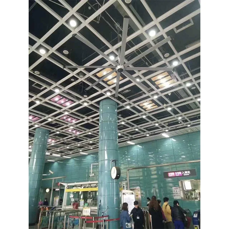 AMTHI OEM PMSM HVAC HVDC industry large ceiling fan 7.3m 5.52m 18ft 8ft 1500w Low Noise Cooling Hvls fan