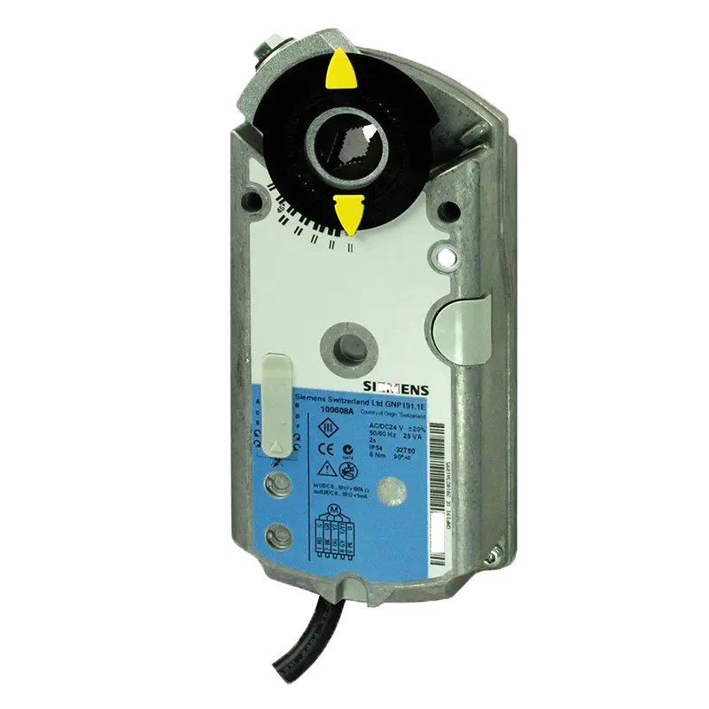 GCA166.1E Siemens GCA166.1E - Rotary air conditioning damper actuator AC/DC 24 V DC 0... 10 V 18 Nm Spring return 90/15 s