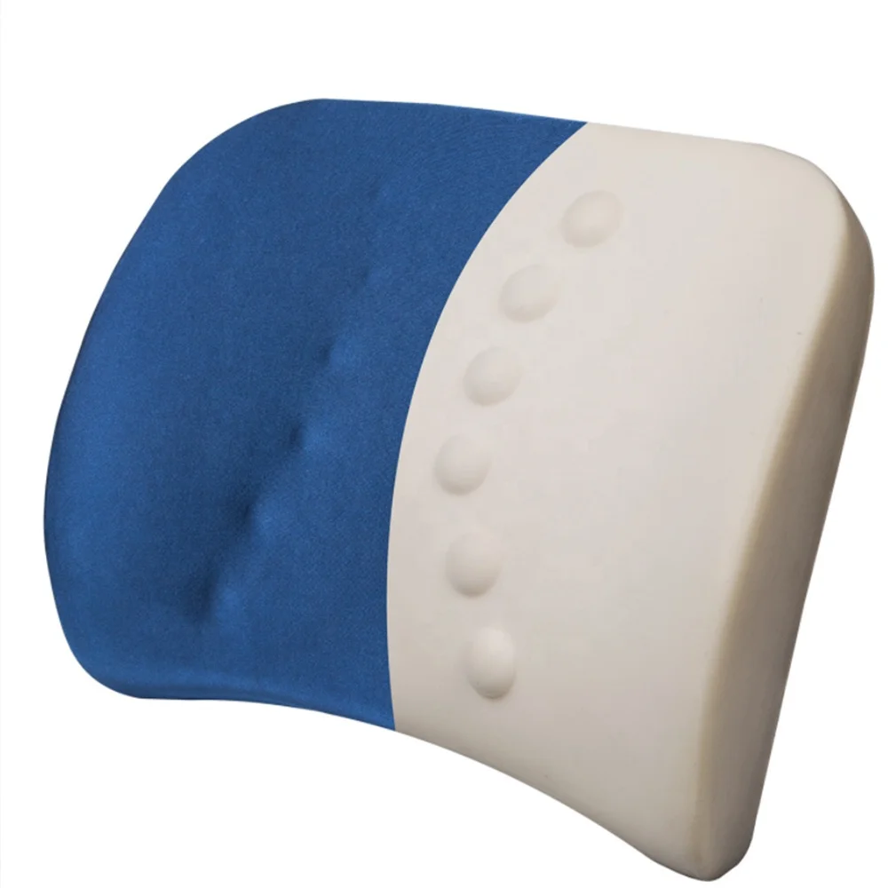 Mesh Lumbar Support Soft Memory Foam Cushion Pillow with Message Point For Office Car Chair Waist Sofa
