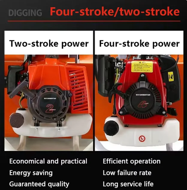 Farm Hand Push Mini Cultivator Tiller Two Stroke or Four Stroke Made of Durable Plastic for Agricultural Machinery
