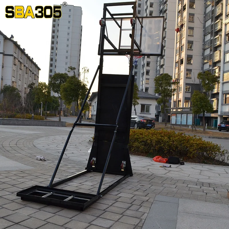 Classic Style Height Adjustable Portable Basketball Hoop System for Adult Training