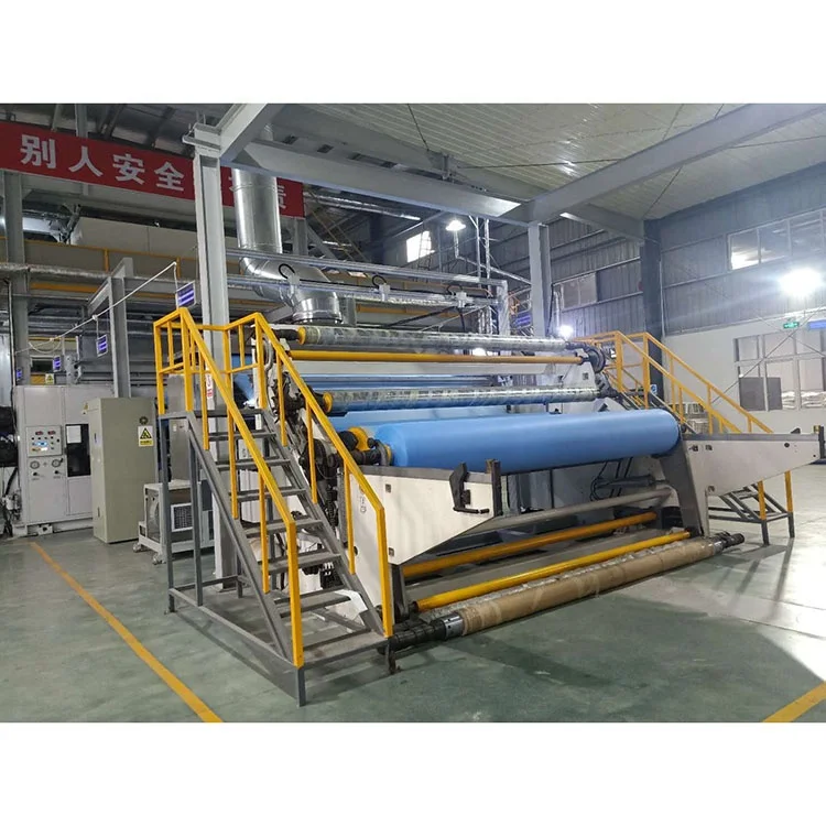 HUIYU SS Latest producing cotton fabrics production line sms spunbond nonwoven making machine