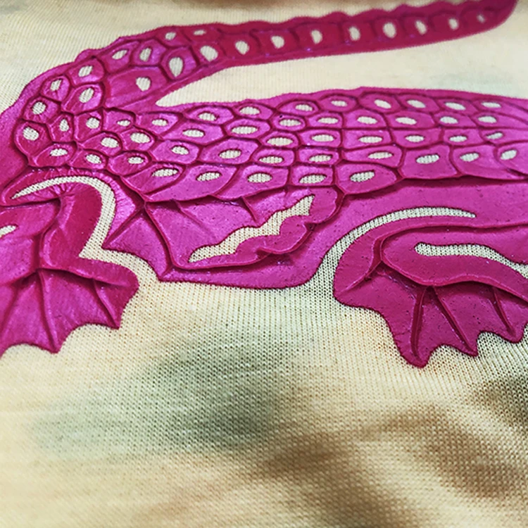 3d эластичная ткань для футболок трафаретная печать текстильная резиновая паста высокой плотности