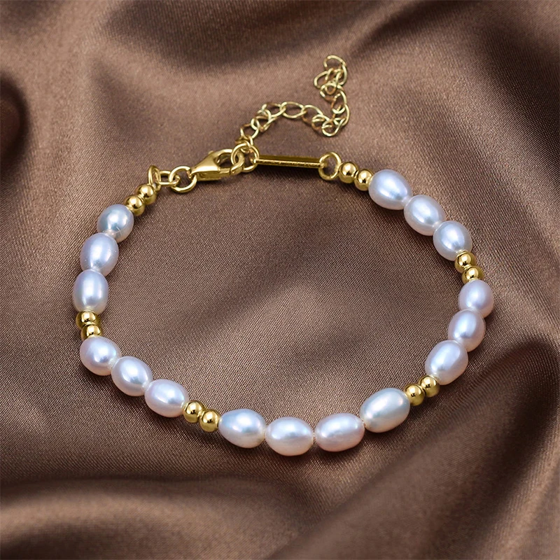 Premium Hundred Natural Freshwater Pearls S925 Sterling Silver Double Layers Ladies Bracelet