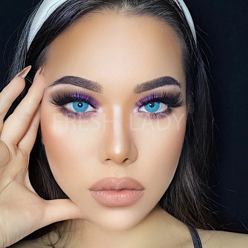 Liangguo Fresh Lady N New York коллекция нормальный диаметр серый цвет контактные