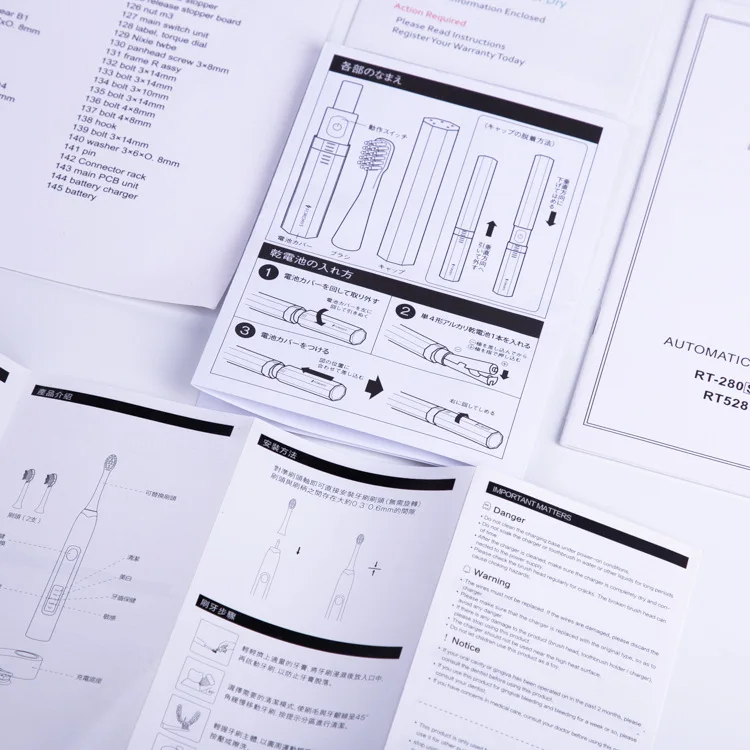 Wholesale customized high quality color brochures product manuals