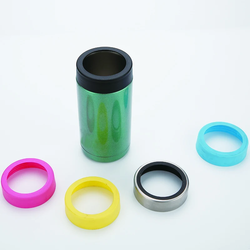 Hot Selling Beverage Cooler Holder  Double Wall Insulated  Stainless Steel Cola Beer Thermos Water Bottle Cola Can