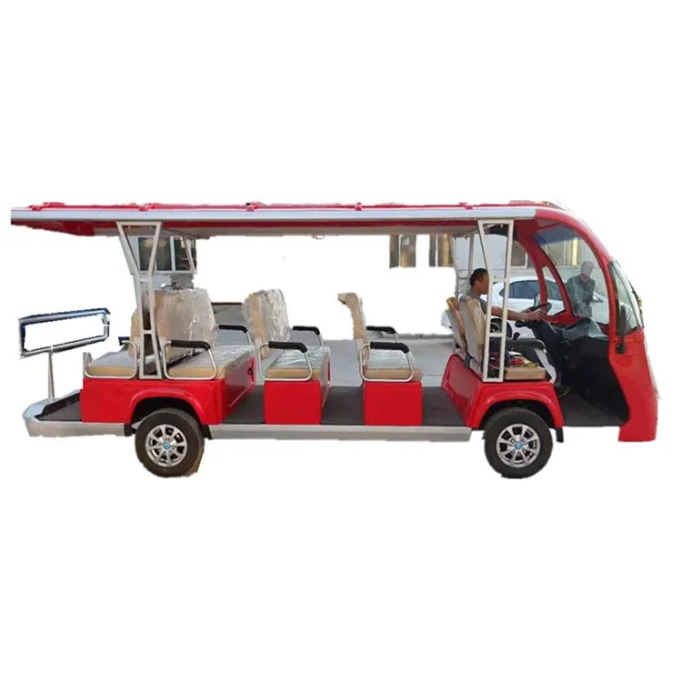 Low Price Sightseeing Bus Electric Four Wheel Solar Sightseeing Car With China