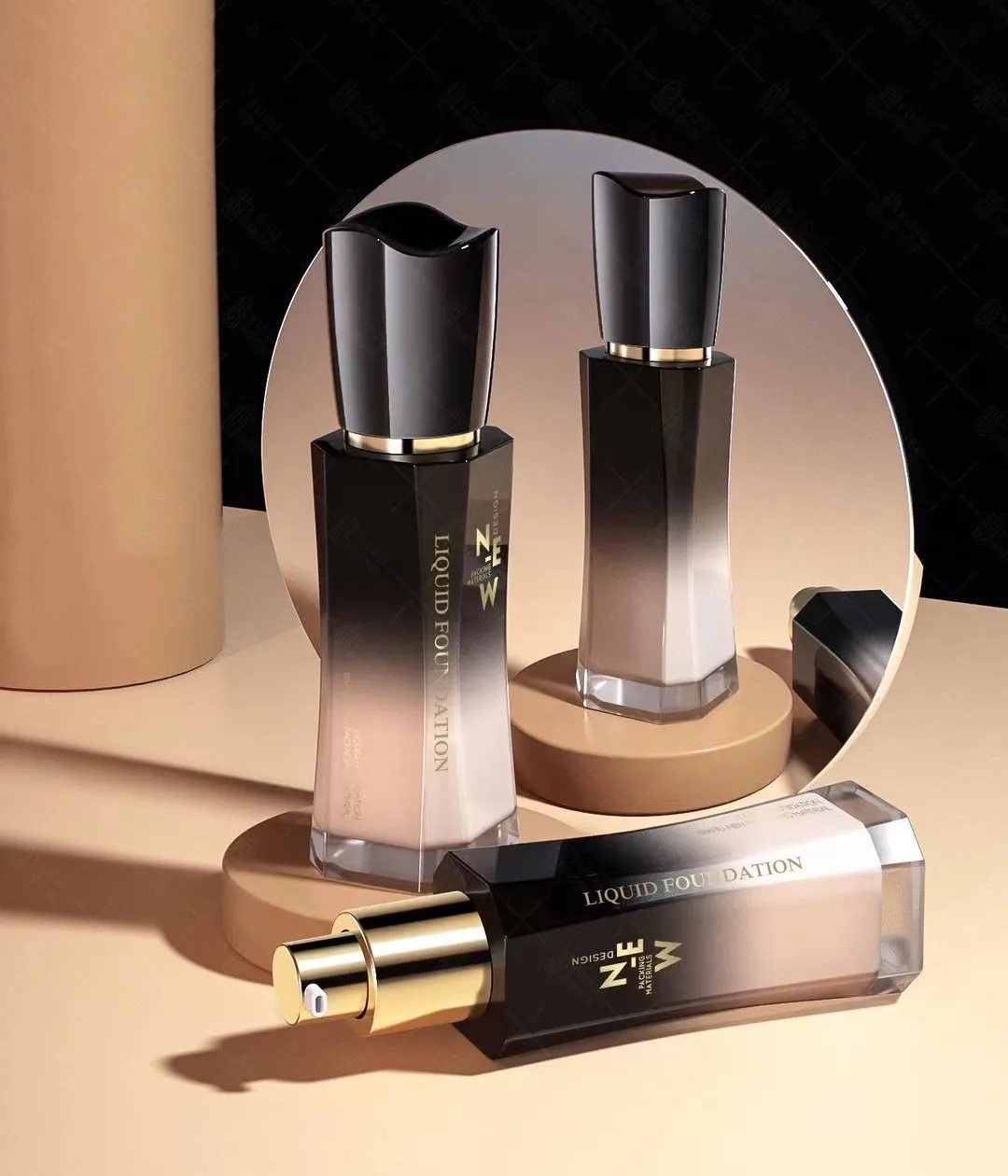 Liquid Foundation Hides Wrinkles & Lines Makeup Base Concealer Cover Moisturizing Fluid Matte Foundation