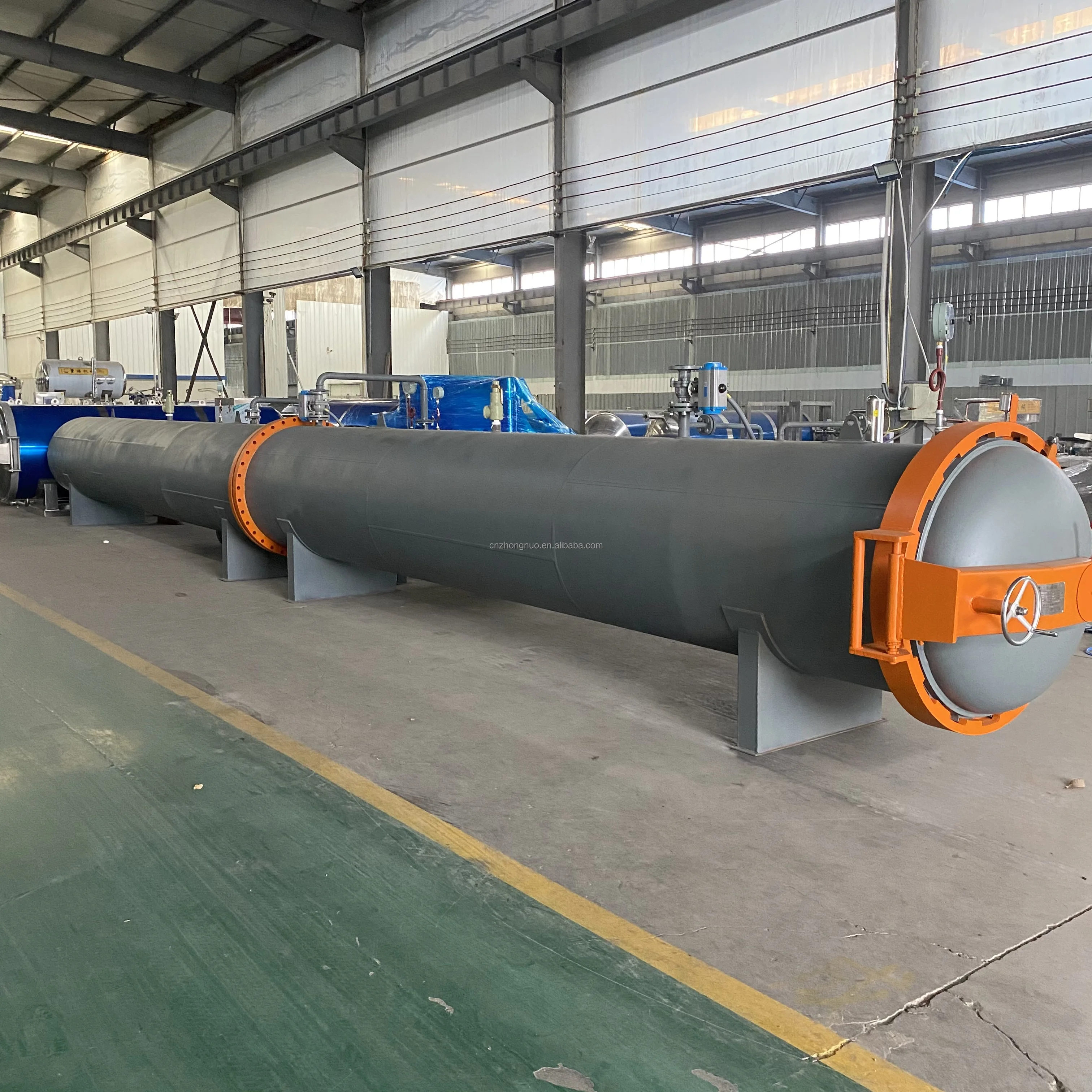 ZHONGNUO 1*12.5m Vacuum Wood Impregnation Autoclave for Abubaker