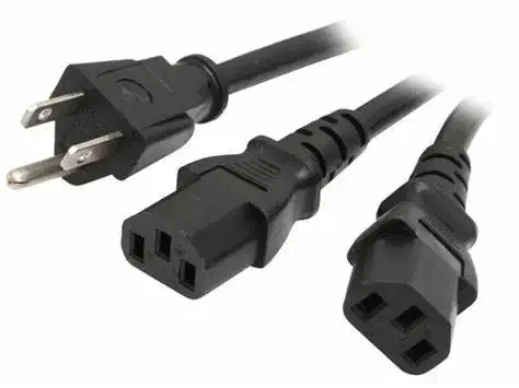 Разветвитель NEMA 5-15P на C13 6 футов 10A 125V 18AWG компьютерный шнур