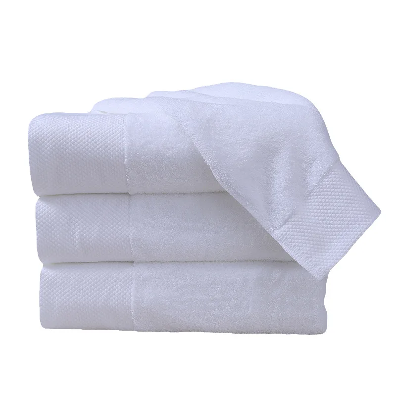 Hotel white 35x75cm 150g 16S/1 single long loop 100%cotton bathroom hand towels