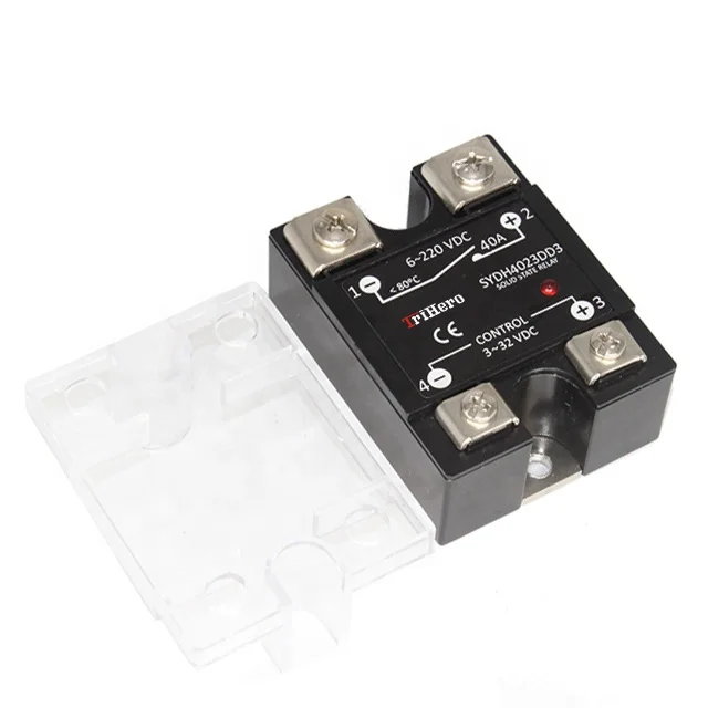 DC-DC 3-32V Control 24-240V 480V Output 40A 60A 80A SSR Solid state relay SSR-40DD