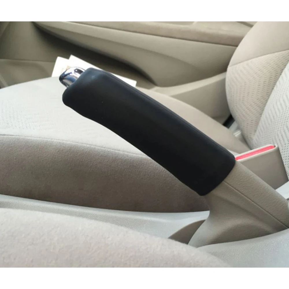 AUSO Universal Auto Car Brake System Parking Brake Sleeve Anti-Skid Silicone Hydraulic Handbrake Cover