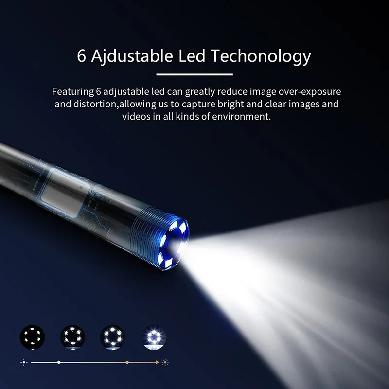 2021 Best Selling Wifi Endoscope Camera 1080P HD Semi-Rigid Snake Visual Camera  handheld industrial borescope for iPhone