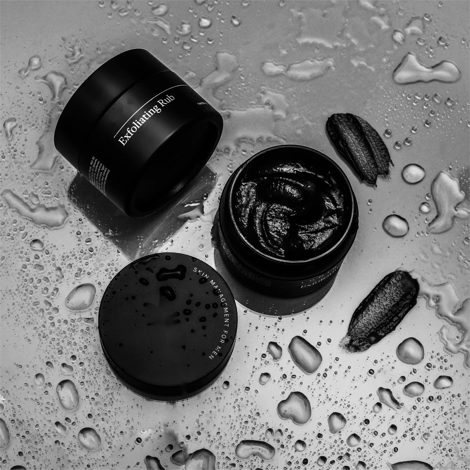 Private Label Natural Organic Skin Care Charcoal Green Tea remove Acne Scarring Men Face Exfoliating Scrub