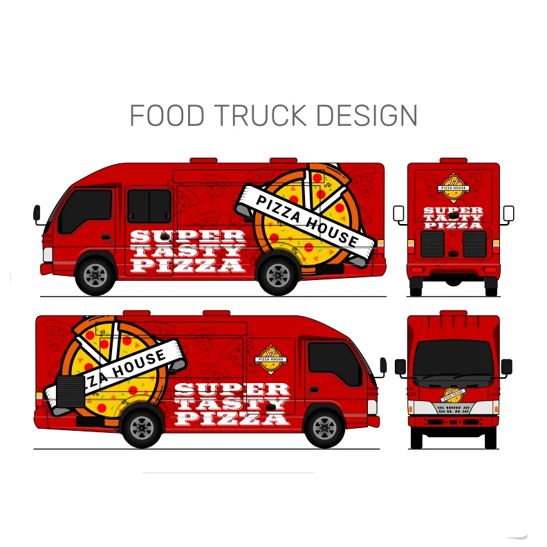 3m vinyl wrap material custom ice cream truck, lorry, trailer,tour bus wrap stickers design for vehicle advertising