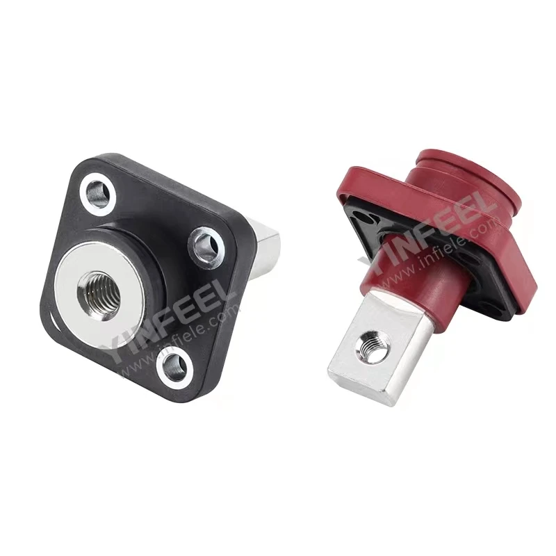 120A/150A/200A/300A/500A threaded copper lithium through panel high current battery terminal