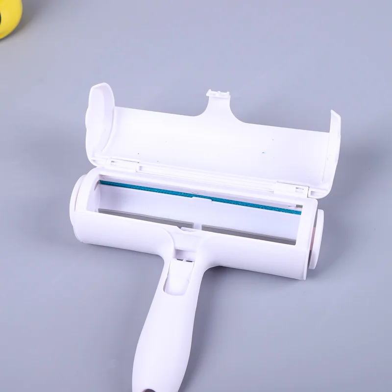 Factory Wholesale Two-way Reusable Cat Pet Hair Remover Roller Sticker and Pet Remover Brush Pet Grooming Products Plastic