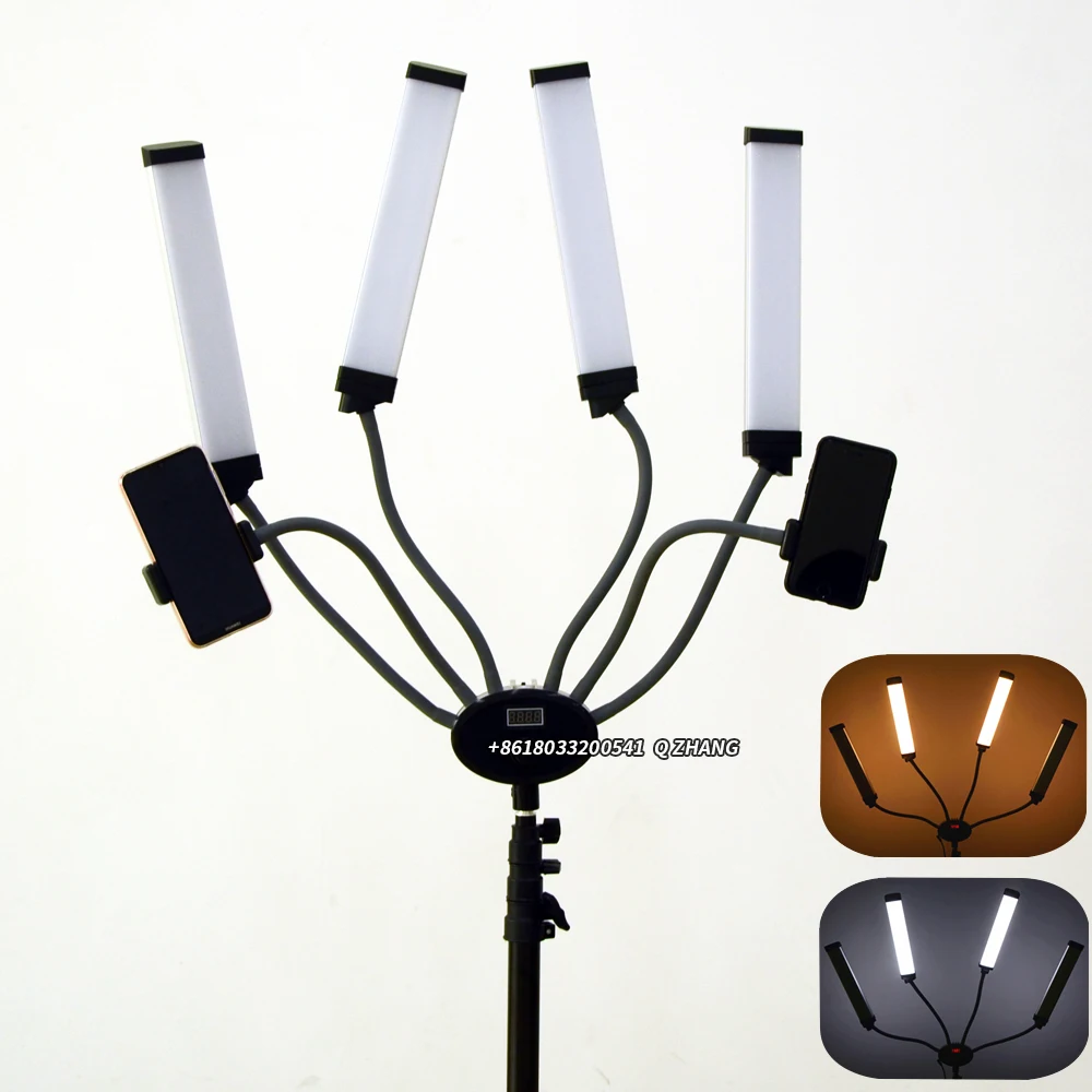 Yidoblo 80W FX-800II beauty arm light video Four Arm Lamp Eyelash Extension LED Light for Beauty Makeup tattoo Light