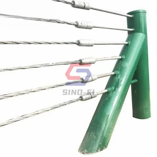 Dip galvanized Q235B cable barrier bridge guardrail selling