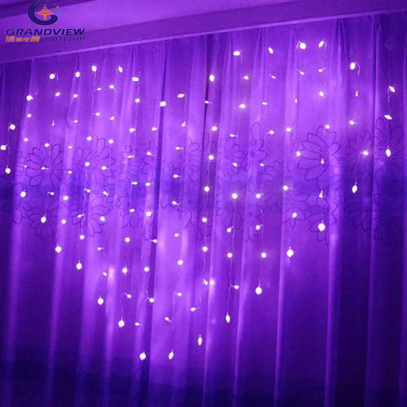 Zhongshan Factory Christmas Wedding And Holiday Decoration Luminous LED String Curtain Lights
