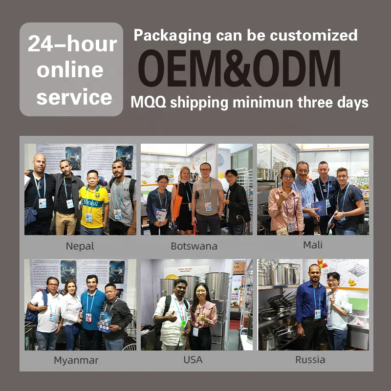 Modern Design Triply Stainless Steel Cookware Double Layers Round Stock Pot