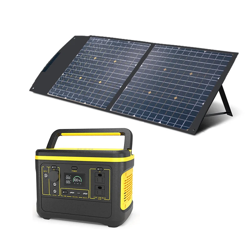 POPOWER 600W 1000W Battery-powered Portable Power Station Solar Generator for Devices and Appliances Camping Event Home Backup
