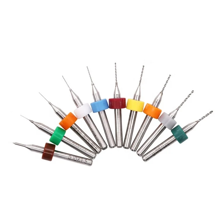 0.1-3.0MM Micro Carbide PCB Drill Bits 10pcs Set for Print Circuit Board