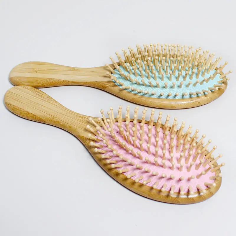 Hot Selling Professional Barber Shop Paddle Bamboo Tooth Wood Airbag Comb Hairdressing Air Cushion Healthy Hair Brush