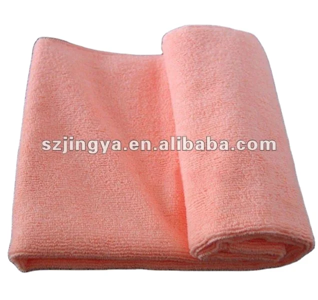 High quality soft and lint free microfiber pearl  custom printed towels