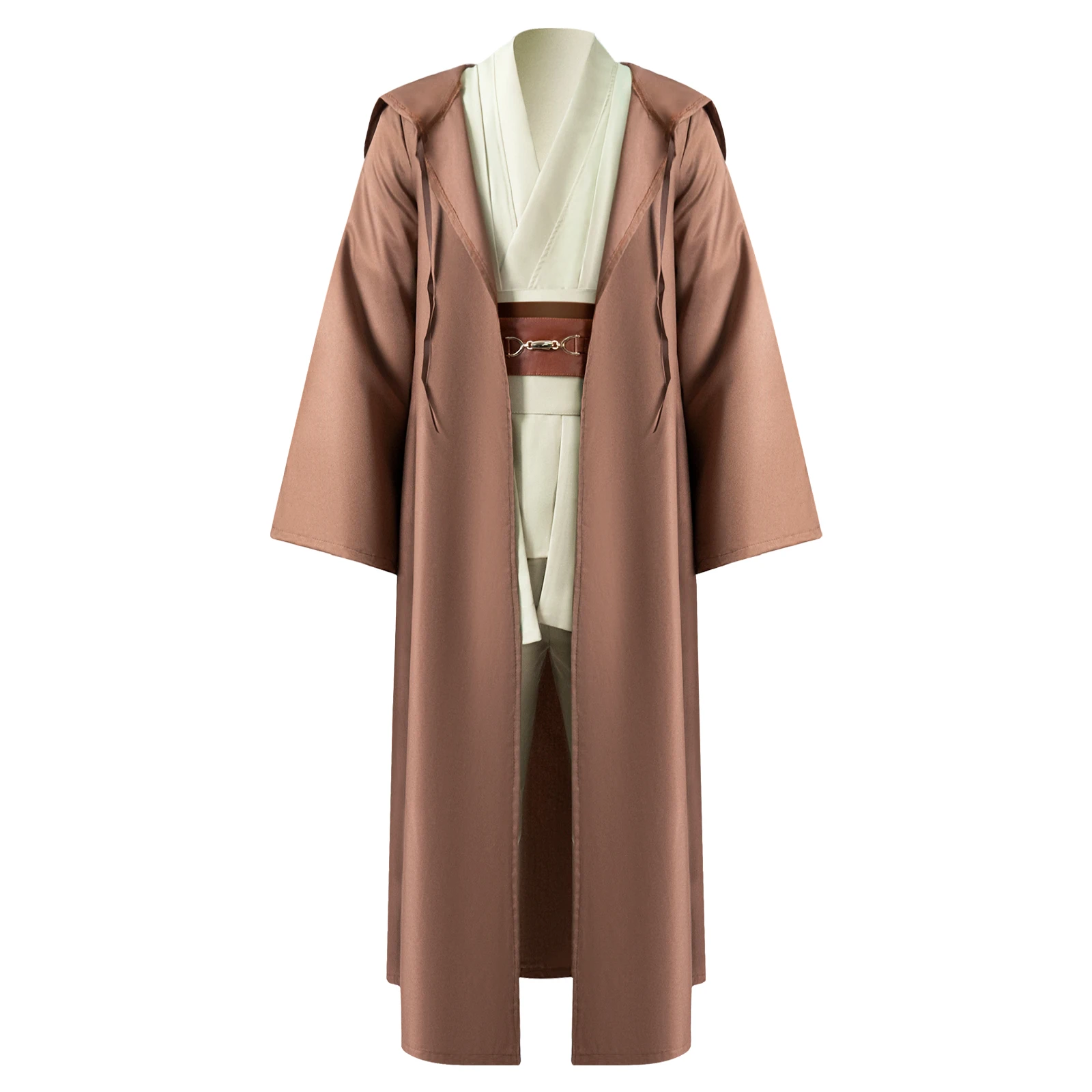 Obi wan Kenobi Premium Quality Cosplay Costume Black Brown Jedi Robe from Star the Wars for Lightsaber Dueling