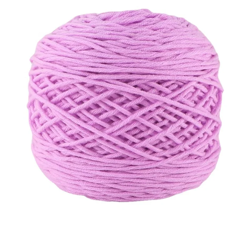 8ply 200 г 100% окрашенная вязаная крючком хлопчатобумажная ткань пряжа смешанная мягкая акриловая для плетения
