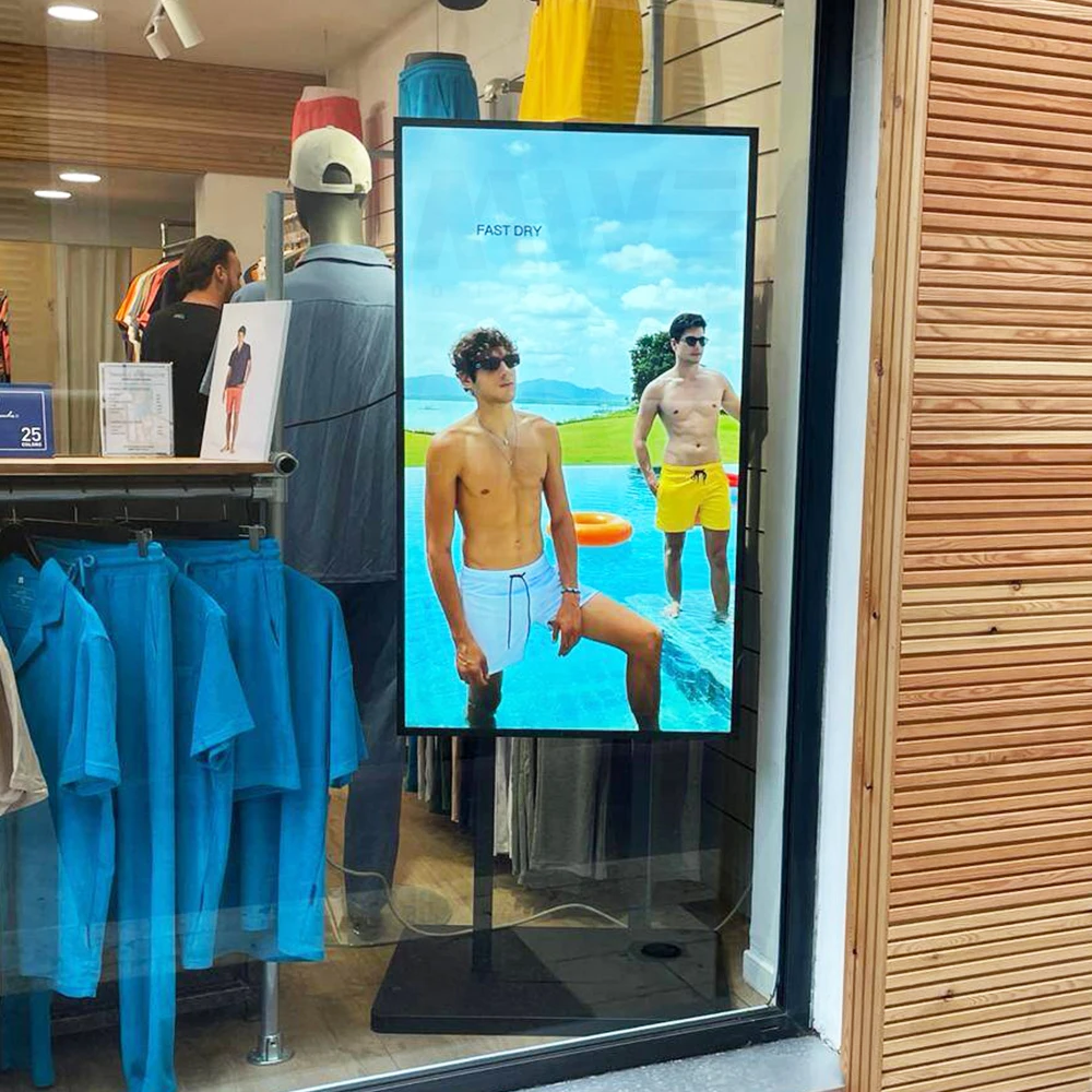 11 USA Warehouse Shipping from U.S. 49 Inch Floor standing Window Facing Hd Lcd Advertising Display Screen For Commercial