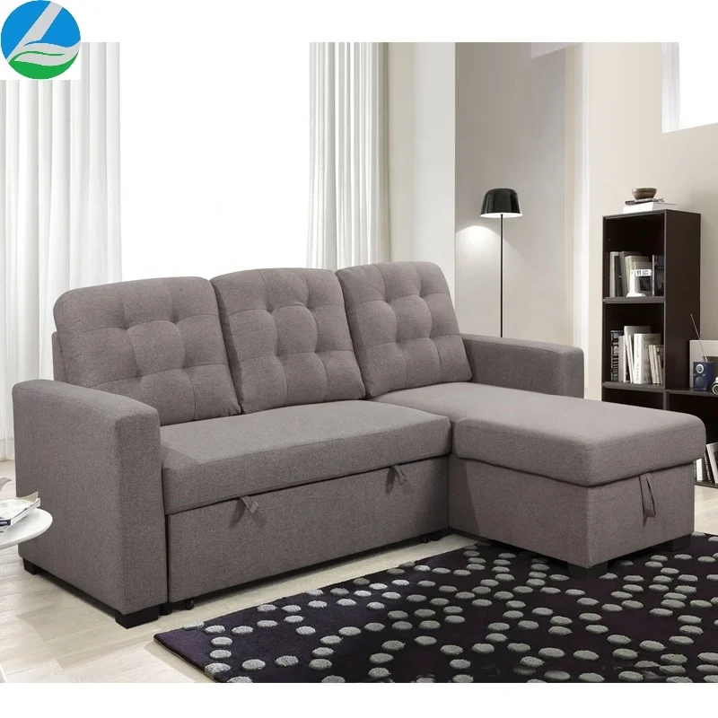Popular fabric Latest home recliner sofa set Designs house corner sofa for Living room Furniture Linen fabric low price sofa bed